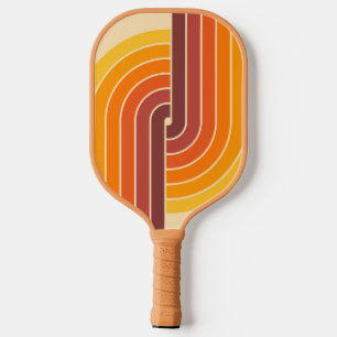 70er Retro Geometric Design Pickleball Schläger