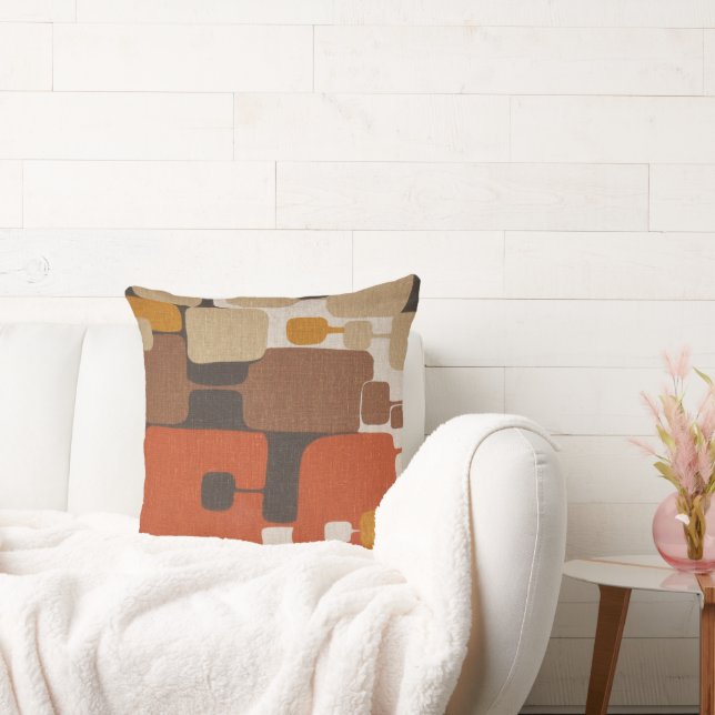 70er Retro Geometric Kissen (Liege)