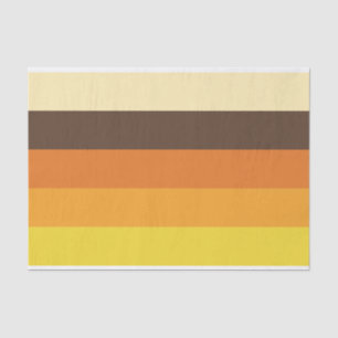 70er Retro gestreiftes Farbmuster Seidenpapier