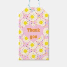 70er Retro Groovy Pink Gänseblümchen Blumenmuster