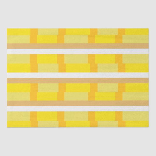 70er Retro Groovy Stripes Pattern 70 70er Seidenpapier (Vorderseite)