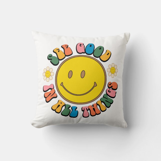 70er Retro Hippie Sublimation Bundle Kissen (Vorderseite)