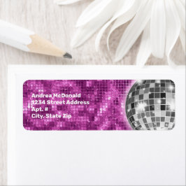 70er Retro Hot Pink Disco