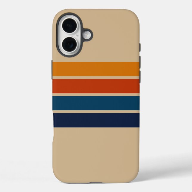 70er Retro iPhone 16 Plus Hülle (Rückseite)