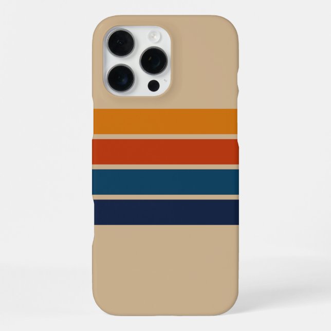 70er Retro iPhone 16 Pro Max Hülle (Rückseite)