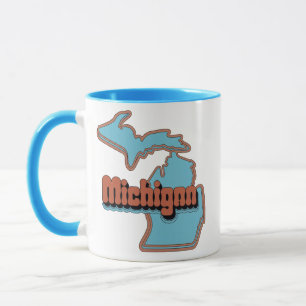 70er Retro Michigan Vintage Kaffeetasse