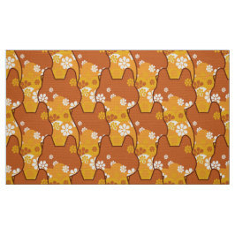 70er Retro Mod - Katzenküchen Stoff