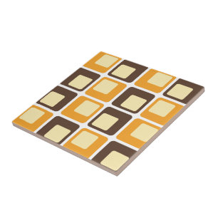 70er Retro-Quadratmuster Fliese