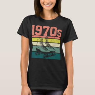 70er Retro Rollschuhe T-Shirt