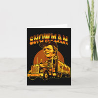 70er Retro-Schneemann-LKW 1970er Vintage Groovy