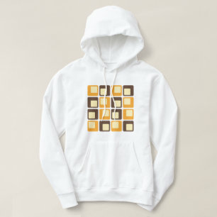 70er Retro Square Shapes Hoodie