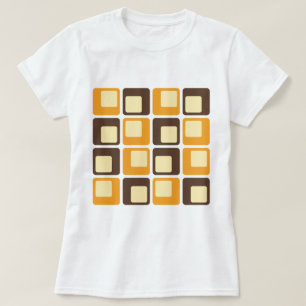70er Retro Square Shapes T-Shirt