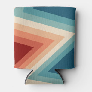 70er Retro Streifen Muster Dosenkühler