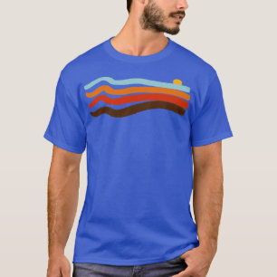 70er Retro Streifen T-Shirt