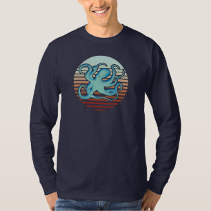 70er Retro Style Octopus T-Shirt