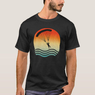 70er Retro Vintag Skydiver Sports Skydive Parachut T-Shirt
