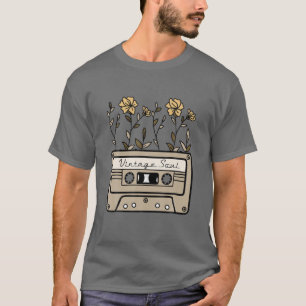70er Retro Vintag Soul Wildblume Kassette T-Shirt