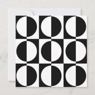 70er Retro Vintag Style Geometric Pattern Einladung