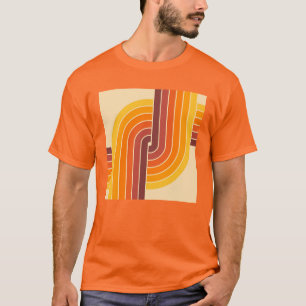 70er Retro Vintag Style Geometric Pattern T-Shirt