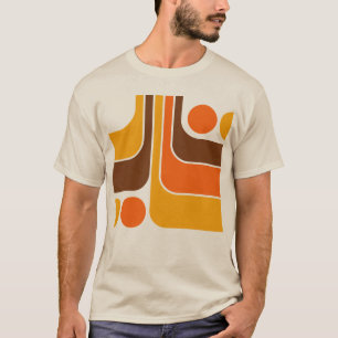 70er Retro Vintag Style Geometric Pattern T-Shirt