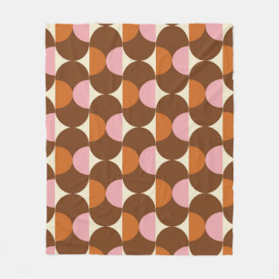 70er Retro-Vintage-Musterhintergrundvintage, geome Fleecedecke