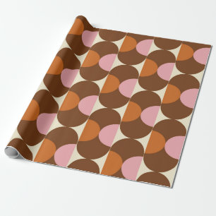 70er Retro-Vintage-Musterhintergrundvintage, geome Geschenkpapier