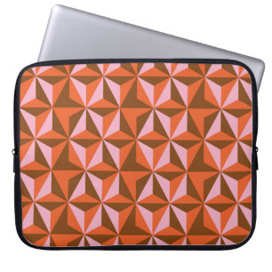 70er Retro Vintager Muster Hintergrund Laptopschutzhülle