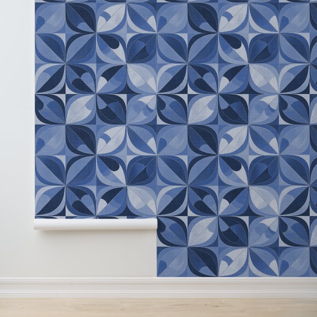 70er-Retromuster Tapete (Anwendung)