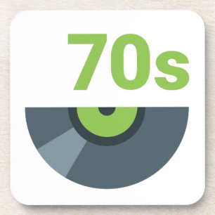 70er Rock-Schallplatten-Musik Getränkeuntersetzer