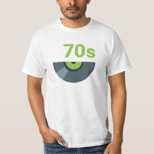 70er Rock-Schallplatten-Musik T-Shirt