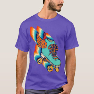 70er Rollschuhe Disco Retro Vintage T-Shirt