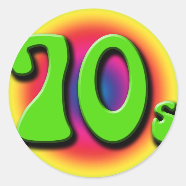70er runder aufkleber (Vorderseite)