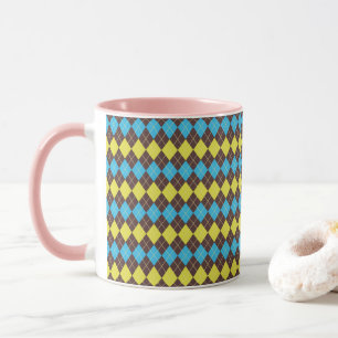 70er-Schotten-Tartan-Muster Tasse