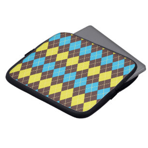 70er schottisches Tartan-Muster Laptopschutzhülle