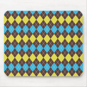 70er Scottish Tartan-Pattern Mousepad