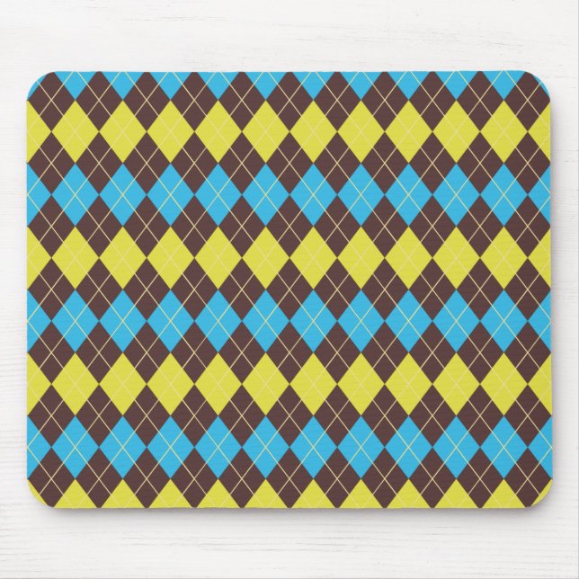 70er Scottish Tartan-Pattern Mousepad (Vorne)
