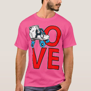 70er Skate Love-Roller Skating Gif T-Shirt
