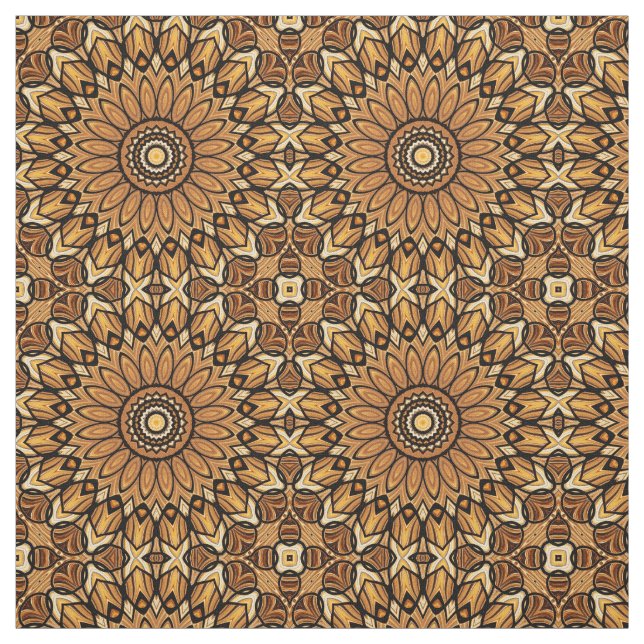 70er Sonnenblumendruckstoff Stoff (Muster)