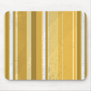 70er Stripes gelb Mousepad