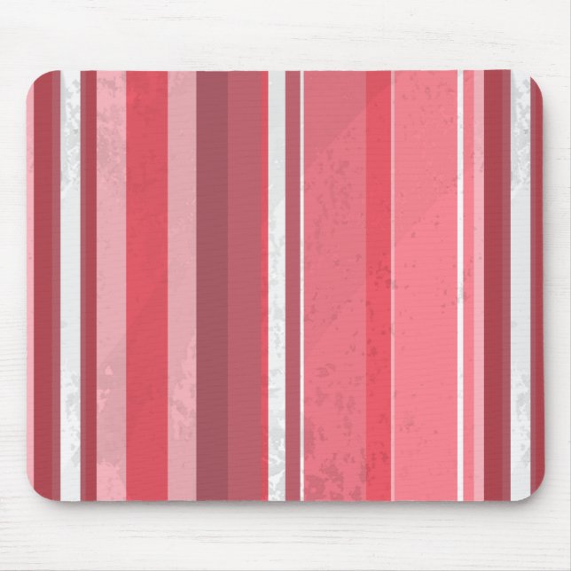 70er Stripes rosa Mousepad (Vorne)