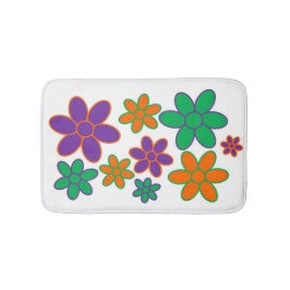 70er Style Blume Bath Mat Badematte