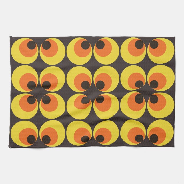 70er Tapete Geschirrtuch (Horizontal)