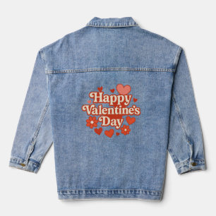 70er, Valentinstag-Kunstwerke Jeansjacke