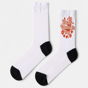 70er, Valentinstag-Kunstwerke Socken