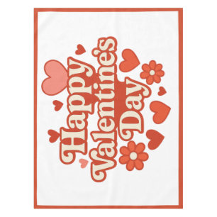70er, Valentinstag-Kunstwerke Tischdecke