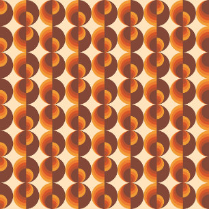 70er Vintag geometrisches Muster Kissen