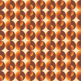 70er Vintag geometrisches Muster Kissen