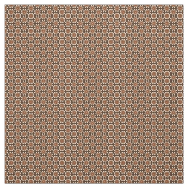 70er Vintag Retro Blume Blumenmuster Stoff (Muster)