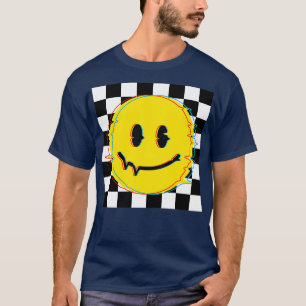 70er Vintag Smiley Glitch T-Shirt