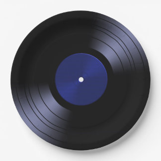 70er Vinyl Record Retro Pappteller